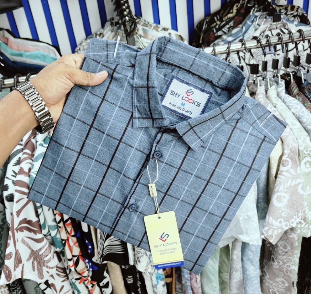 Cotton full Sleeve Check Shirt for Men's