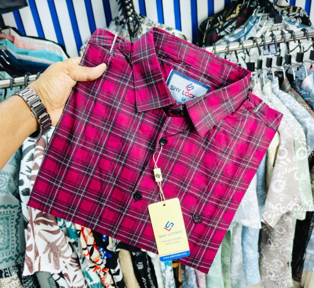 Cotton full Sleeve Check Shirt for Men's